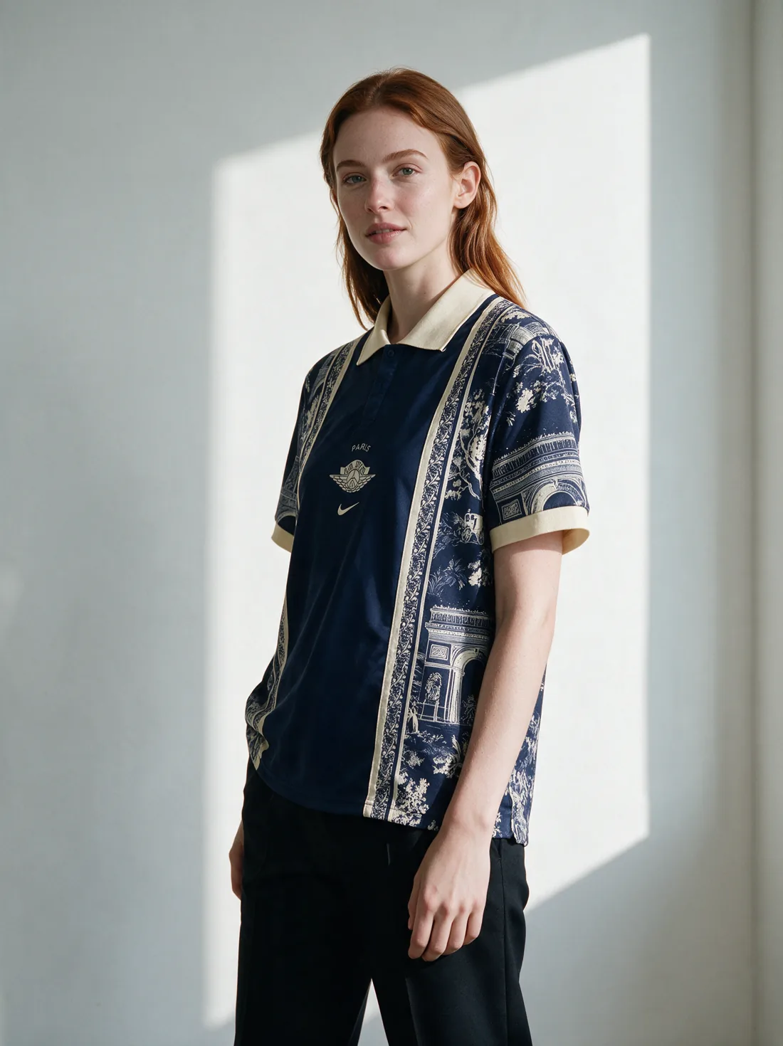 Model wearing a PSG concept shirt